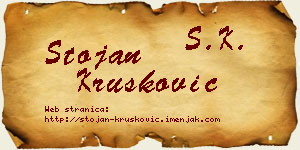 Stojan Krušković vizit kartica